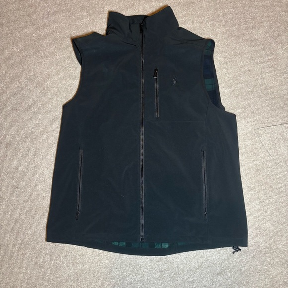 Polo Ralph Lauren Other - Polo Ralph Lauren Performance Soft Shell Vest XL Black Fleece Lined Full Zip